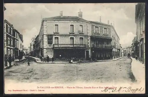 AK St-Vallier-sur-Rhône, Place de l`Orme, Grande-Rue et Rue de l`Eglise