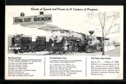 AK Giants of Speed and Powe at A Century of Ages, The Royal Scot, The Burlington, The Pride of the Prairies