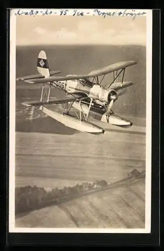 AK Doppeldecker-Wasserflugzeug Arado Ar 95-See als Torpedoträger, 