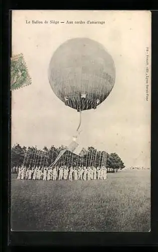 AK Le Ballon de Siège, Aux cordes d`amarrage