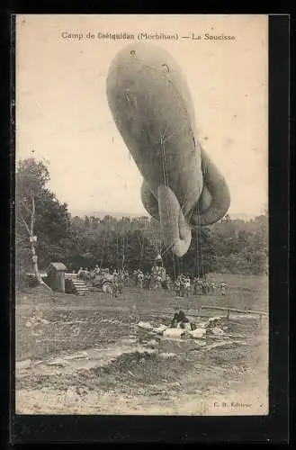 AK Camp de Coetquidan, La Saucisse, Länglicher Ballon