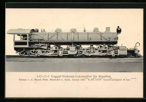 AK Henschel & Sohn Coppel-Verbund-Lokomotive für Brasilien