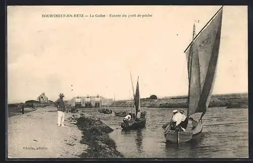 AK Bourgneuf-en-Retz, Le Collet, Entrée du port de pêche