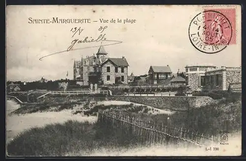 AK Sainte-Marguerite, Vue de la plage