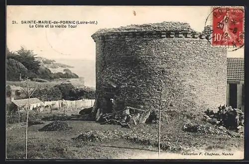 AK Sainte-Marie-de-Pornic, La Côte et la vieille Tour