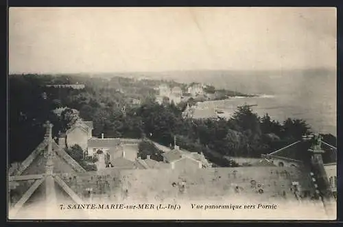 AK Sainte-Marie-sur-Mer, Vue panoramique vers Pornic
