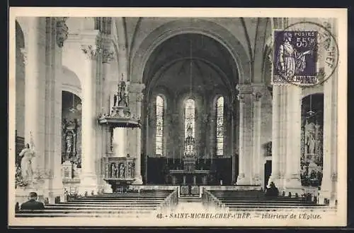 AK Saint-Michel-Chef-Chef, Intérieur de l`église