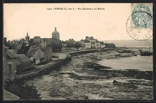 AK Piriac, Vue générale du bourg et de la côte maritime