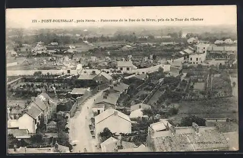 AK Pont-Rousseau, Panorama de la Rue de la Sèvre, pris de la Tour du Clocher