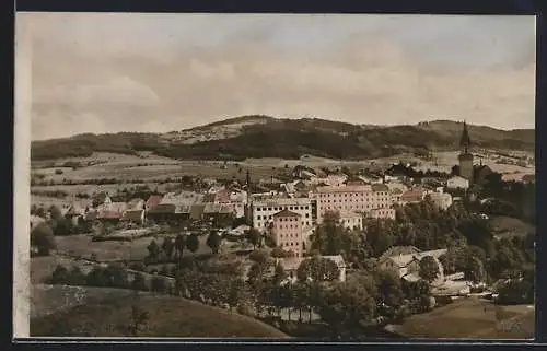 AK Haslach, Teilansicht mit Kirche