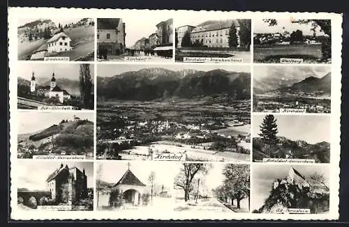 AK Kirchdorf an der Krems, Ortsansichten, Krankenhaus, Alt-Pernstein, Stift Schlierbach, Gradenalm