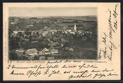 AK Lembach /O.-Oe., Panorama mit Kirche