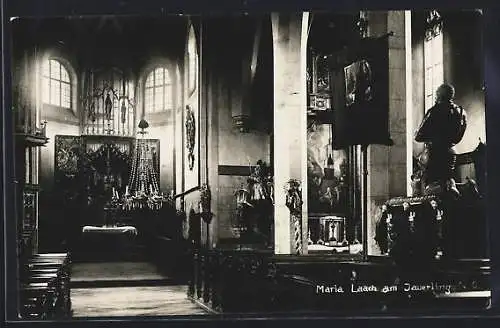 AK Maria Laach am Jauerling, Inneres der Kirche