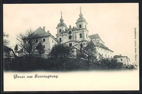 AK Sonntagberg, Partie an der Kirche