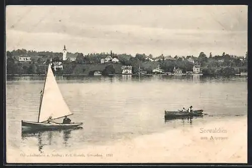 AK Seewalchen am Attersee, Boote auf dem See