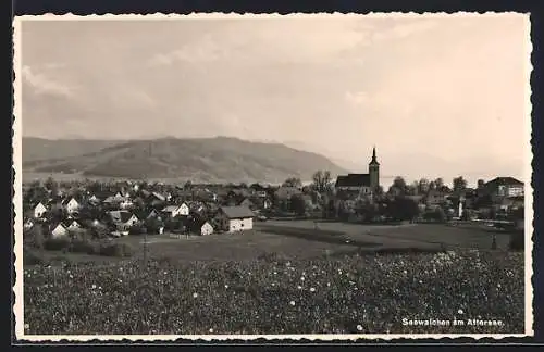 AK Seewalchen am Attersee, Teilansicht mit Umgebung