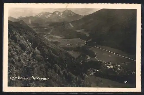 AK St. Pankraz a. d. Pyhrnbahn, Blick ins Tal