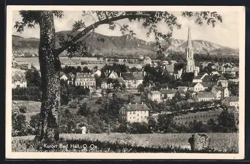 AK Bad Hall /O.-Oe., Teilansicht mit Kirche