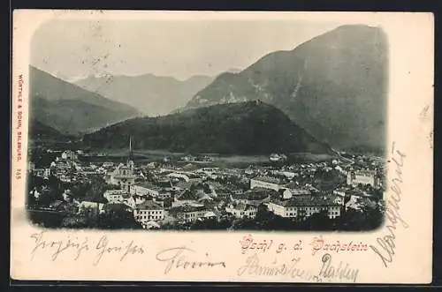 AK Ischl, Teilansicht gegen den Dachstein