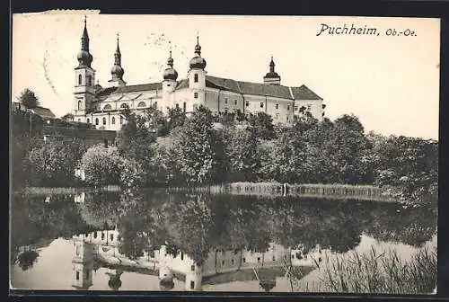 AK Puchheim /Ob.-Oe., Blick auf das Schloss