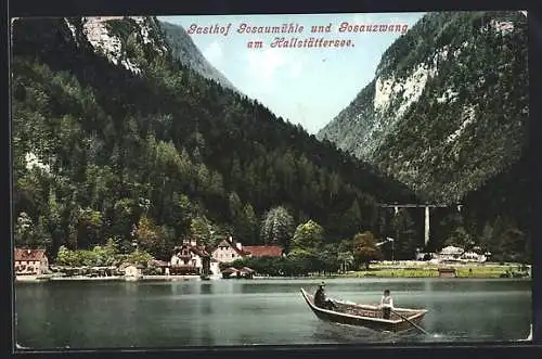 AK Gosau am Hallstättersee, Gasthaus Gosaumühle und Gosauzwang