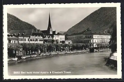 AK Bad Ischl, Hotel Austria & Elisabeth Traun