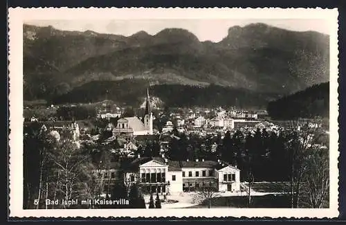 AK Bad Ischl, Teilansicht mit Hotel Kaiservilla