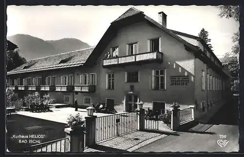 AK Bad Ischl, Hotel Kurhaus Helios, Teilansicht