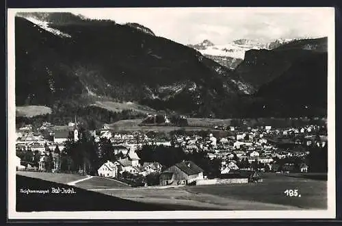 AK Bad Ischl, Salzkammergut, Teilansicht mit Bergen