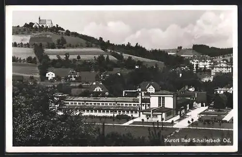 AK Bad Schallerbach /Od., Teilansicht mit Kirche