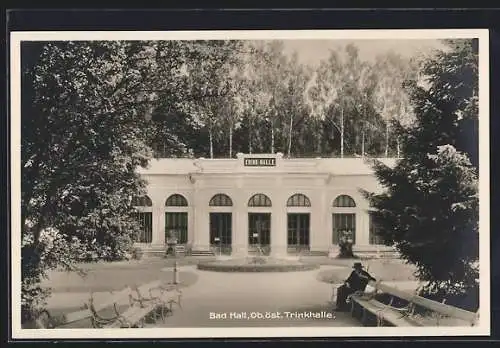 AK Bad Hall /Ob. Öst., Partie an der Trinkhalle