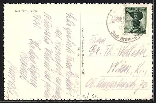 AK Bad Hall /O.-Oe., Ortsansicht mit der Kirche