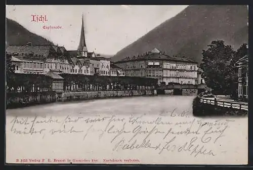 AK Ischl, Fluss und Esplanade