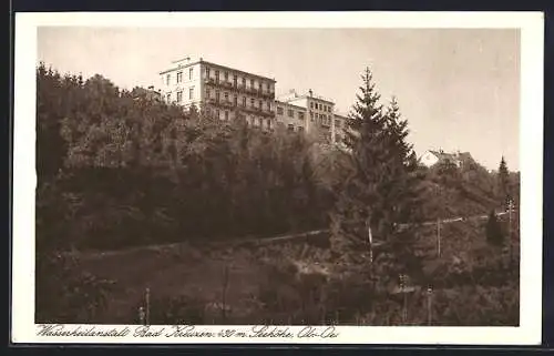 AK Bad Kreuzen, Blick zur Wasserheilanstalt