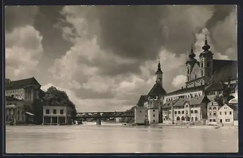 AK Steyr, Ortsansicht vom Fluss aus