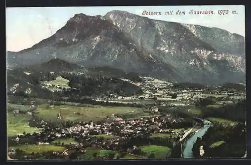 AK Goisern, Ansicht mit dem Saarstein