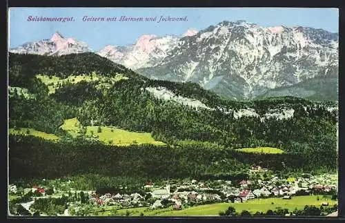 AK Goisern, Anblick mit Hainzen und Jochwand