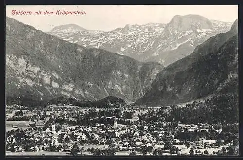 AK Goisern, Ansicht mit dem Krippenstein