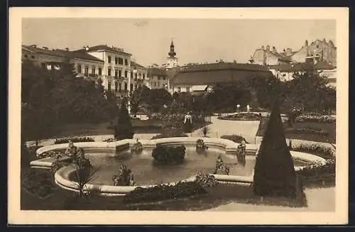 AK Gmunden /Salzkammergut, Blick auf den Franz-Josef-Platz