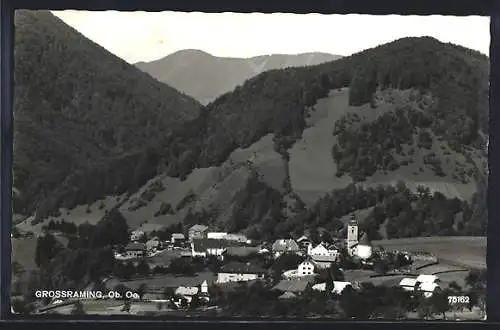 AK Grossraming /Ob. Oe., Ortsansicht aus der Vogelschau