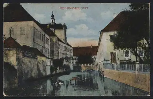 AK Kremsmünster, Stift, Blick über den Kanal