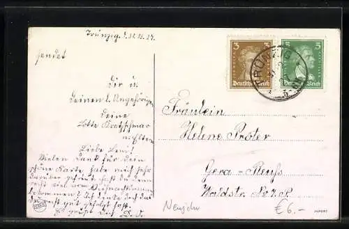 AK Kinder mit Glückssschwein zu Neujahr