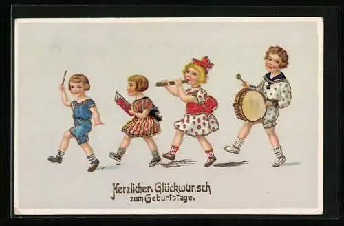 AK Kleine Musikanten spielen ein Ständchen zum Geburtstag