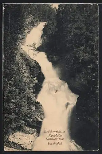 AK Mariazeller Bahn, Der Lassingfall im Wald