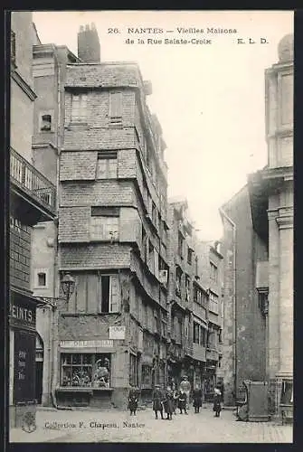 AK Nantes, Vieilles Maisons de la Rue Sainte-Croix