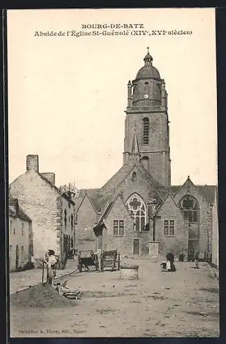 AK Bourg-de-Batz, Abside de l`Église St-Guénolé, XIVe, XVIe siècles