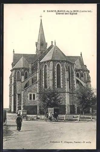 AK Sainte-Marie-de-la-Mer, Chevet de l`église