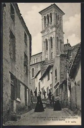 AK Clisson, Rue Tire-Jarret et Tour Notre-Dame