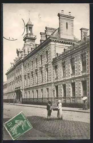 AK Nantes, Le Lycée, Le petit Phinéon et la Turgrie du Jardin