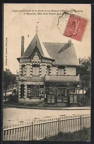 AK La Baule, Agence principale et Magasin d`Horlogerie-Bijouterie à l`Hermine, Allée de la Station